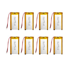 Lot de 8 Batteries 3000 MAh pour Heltec V4 3,7 V Lipo PL103665 (Batterie Lithium-Polymère pour Carte T114 V2 LoRa 32 V3)
