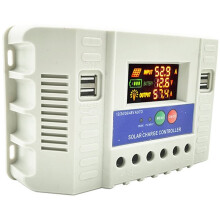 60A Solar Charge Controller 12V/24V/36V/48V Auto,PWM 3-Stage Charging,LCD Display,for Lead-Acid/Gel/Li-Ion/LiFePO4
