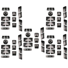 80PCS Car Door Memory Lock Window Glass Lift Button Cover Sticker for CLA/GLA/GLK/GLE/CLS/GL/ML/A/B/E