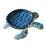 Porte-savon tortues créatives, Installation facile,-Bleu profond 1