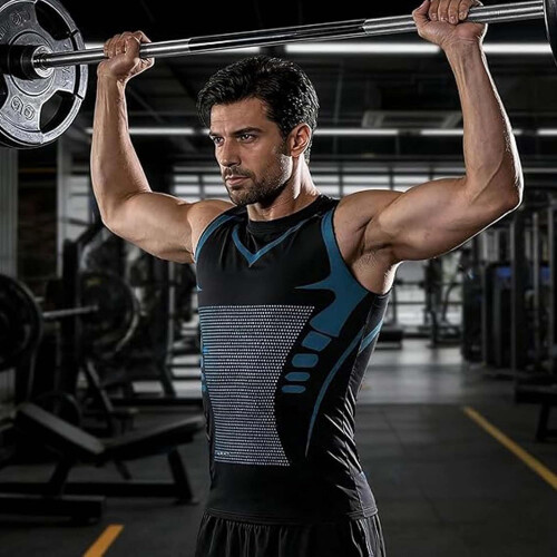 (2pcs-c, Small) Débardeur compression, homme, sport 1