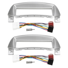 2X Radio Fascia Panel Frame CD DVD Dash Audio Cover Trim with Adapter for Alto for Pixo for Marati A-Star