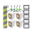 For   Max 705 Combo Accessories with Roller Mop Dust Bag HEPA Filter Side Brushes 1