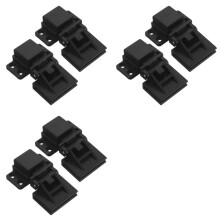 3Pair Turntable Lid Hinges Black High Quality Dust Cover Hinge for Home Audio Hinges Smooth Lid Movement