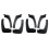 8Pcs Universal Mud Flaps Mudguards  Guards  for  VIOS / YARIS / LIMO / BELTA Sedan 2007-2013 1