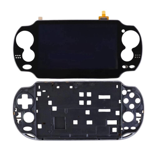 For PSVita 1000 PSV1000 LCD Display Screen with Touch Screen Digital Assembled Screen Unit with Mid Frame Part