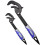 RUR 1set/2pcs Self-Adjusting Wrenches, Three Tooth Type, Clamping Range: 14-30mm, 30-60mm, Multifunctional Wrench 1