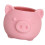 Lovely Pig Face Small Ceramic Planter Great For Growing-Pink 1