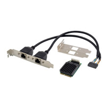 PCIE to 2 Port RJ45 Gigabit Ethernet Network Card I211-T2 RJ45 Gigabit Server Industrial Control Network Card