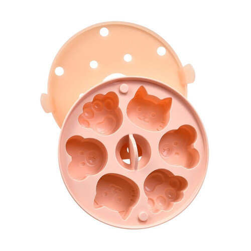 Moules à gâteaux cuits à la vapeur en Silicone, outil de-Rose