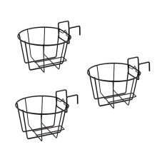 Set Of 3 Adjustable Space Saving Outdoor Hanging Plant Brackets
