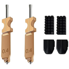 Voor FlashForge AD5X Hot End Extrusiekop Print Geïntegreerde Nozzle Kit, Throat 3D Printer Accessoires ((0,4 mm Nozzles)