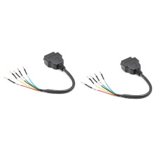 2X 16 Pin OBD OBD2 Femmina K CAN Jumper Tester Connettore Cavo di Prolunga Diagnostico