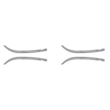 4x Auto Lato Anteriore Del Faro Inferiore Modanatura Trim 51138168809 51138168810 per Serie 5 E39 525I 528I 530I
