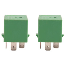 2X 12V 35A 5 Pin Relè Ventola Radiatore di Raffreddamento Verde 6547TX per 206 207 306 307 406 407 807
