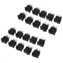 20 Pz x 4 Pin -Off 2 Posizioni DPST Barca Interruttori A Bilancere 10A / 125V 6A / 250V AC