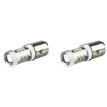 2X 80W BA20D H6 Bianca 16 LED Motociclo Moto / Ciclomotore / ATV Faro Lampadina