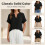 (Red, Medium) Damen Kurzarm Bluse, Einfarbig, Casual, Alltag, Top, Basic, Damen, Mode, Freizeit, Business, Bluse 7