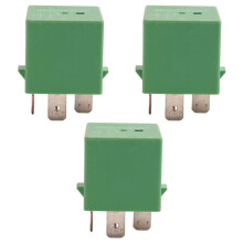 3X 12V 35A 5 Pins Cooling Radiator Fan Relay Green 6547TX for  206 207 306 307 406 407 807