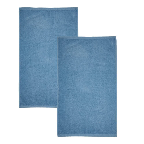 Catherine Lansfield Catherine Lansfield Quick Dry Cotton Bath Sheet Pair Blue 2