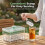 (Single Layer, Green, 1pcs, -) Press-Release Silicone Ice Cube Tray with Lid, Double Layer 5