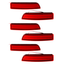 6X Car LED Tail Light Parking Brake Rear Bumper Reflector Lamp for Avensis/Alphard Mki/Rav4 LED Tail Lights