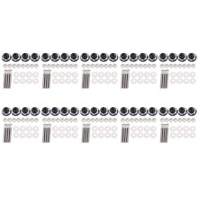 40X Push Button Quick Release Car Hood Bonnet Pin Lock Bumper Clip Black