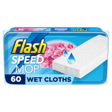 Flash Speedmop Wet Mop Floor Cleaner Refill Wipes, 60 (6x10) Refills Wild Orchid