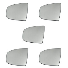 5X Left Side Rear View Mirror Side Mirror Glass Heated + Adjustment for X5 E70 2007-2013 X6 E71 E72 2008-2014