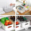 GAOHAN 12 Pcs Plastic Storage Boxes with Handles 3 Colours Storage Bas 4