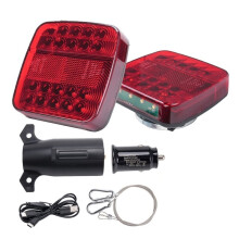 2 Pezzi di Luci Posteriori A LED Magnetiche Wireless per Rimorchio, Segnalazione di Emergenza, Luce Freno, Luci Posteriori per Camion, Roulotte,