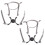 2 PCS  Harness Assembly for 6000 Series Half Face Gear (Fits 6300/6200/6100 Models) 1