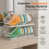 (Grey 2pcs, -) 2026 Flip-Top Baseball Cap Storage Box, Stackable Organizer 4