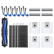 Kit de Pièces de Rechange pour Aspirateur Robot pour DEEBOT T80 : Brosse Principale, Brosse Latérale, Filtre et Sac à Poussière