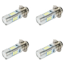 4X H6 Single-Claw Motorcycle 3030 21SMD LED Headlight  Light Lamp Bulb 1200LM White 21W