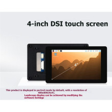 Tela LCD Capacitiva Sensível Ao Toque de 4 Polegadas com Tecnologia para Raspberry Pi 5, Resolução 480x480, Ideal para Projetos DIY com A Placa