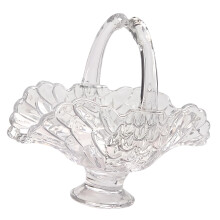 Wunderschön dekorierte Cygnet-Schale aus Glas, geeignet für-Klar