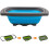 (Blue, -) 6 quart Collapsible Colander with Extendable Handles blue 2