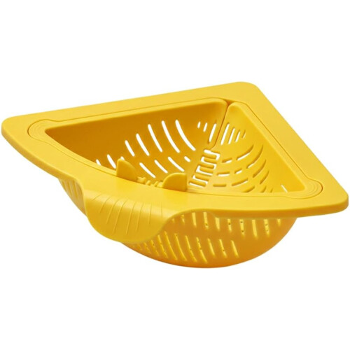 (Orange, -) Magnetic Corner Sink Strainer, Triangular Drain Basket green 1