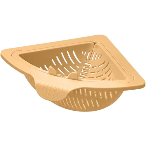(White, -) Magnetic Corner Sink Strainer, Triangular Drain Basket green 1
