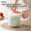 Stylish Multipurpose Produce Washer Plastic Fruit Spinner-Green 7