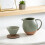 Ceramic Pours Over Coffee Maker Set Manual Dripper And-Blue 8