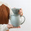 Ceramic Pours Over Coffee Maker Set Manual Dripper And-Blue 11