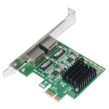 Dual-Port Slot Pci-E X1 Rj45 Interface Gigabit Ethernet Network Card 10/100/1000Mbps Rate  8111G Adapter