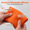 (Black, -) 2026 Foldable Silicone Phone Stand, Adjustable Orange 4