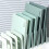 Adjustable Design Books Stand Plastic Books-Gradient Blue 8 7