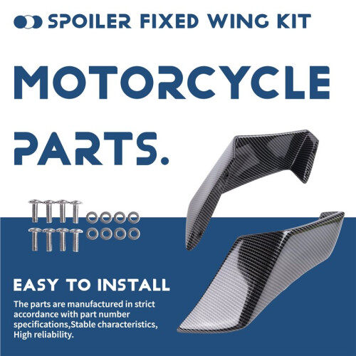 Motorcycle Winglet Aerodynamic Wing Kit Spoiler Fixed Wing for  RSV4 RF 2009 2010 2012 2013 2014-2021 Gloss 1