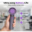 (Purple, -) Mini ventilateur, USB, réglable 5