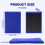 (Blue 2pcs, -) Chiffon argile synthétique, 1 pièce 4