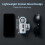 (Pink 1pc, -) Mini ventilateur clip, affichage LED 6